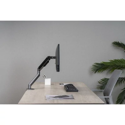 Kép 8/8 - Gembird MA-DA1-05 Asztalra szerelhető állítható monitorkar 17"-32"  szürke