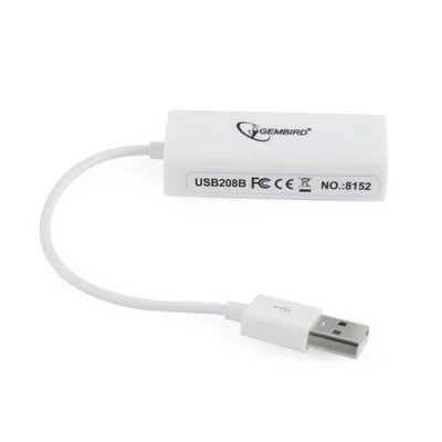 Kép 2/4 - Gembird NIC-U2-02 USB2.0 LAN adapter White