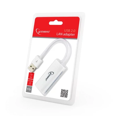 Kép 4/4 - Gembird NIC-U2-02 USB2.0 LAN adapter White