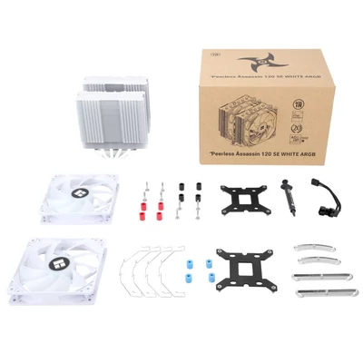 Kép 9/9 - Thermalright Peerless Assassin 120 SE White ARGB processzor hűtő