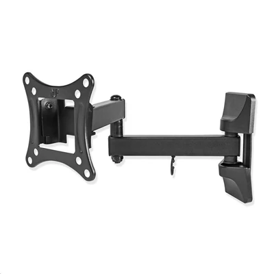 Kép 2/6 - Nedis szabadon mozgatható fali TV-tartókonzol 13-27" max 15 kg 3 forgáspont (TVWM1510BK)