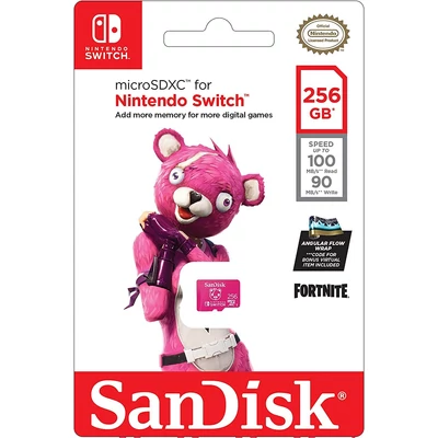Kép 2/3 - 256GB microSDXC Sandisk Nintendo Switch Fortnite Edition (215473)