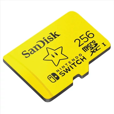 Kép 2/2 - 256GB microSDXC Sandisk Nintendo Switch UHS-I CL10 U3 A1 V30  (183573 / SDSQXAO-256G-GNCZN)