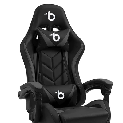Kép 2/3 - Delight BMD1115BK Gaming Chair Black