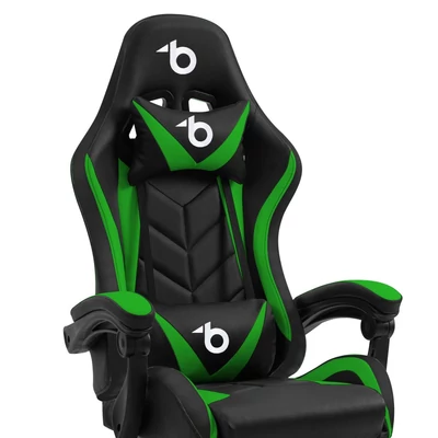 Kép 2/3 - Delight BMD1115GR Gaming Chair Black/Green