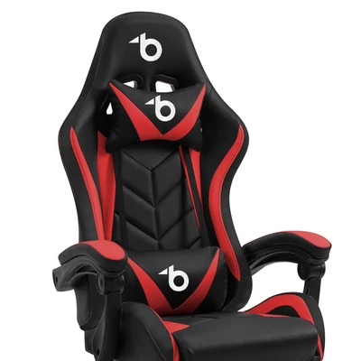 Kép 2/3 - Delight BMD1115RD Gaming Chair Black/Red
