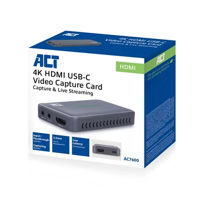 Kép 5/5 - ACT AC7600 USB-C Video Capture Card