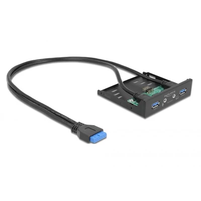 Kép 3/5 - Delock 3.5" USB 3.2 Gen1 front panel 2xUSB-A + HD-Audio (64150)