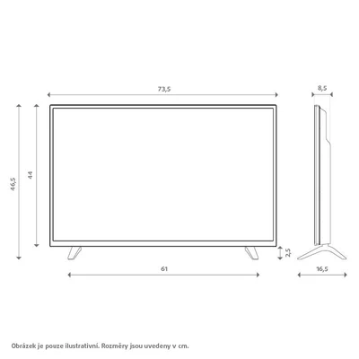 Kép 2/4 - JVC LT32VH4305 32" HD LED TV fekete