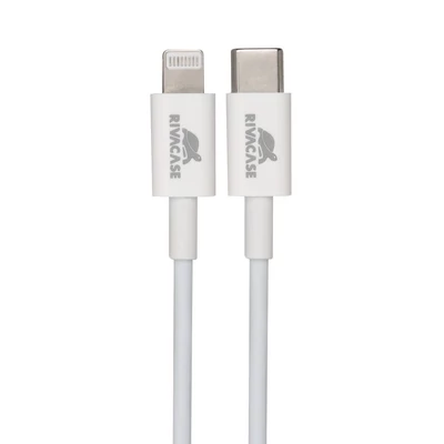 Kép 2/3 - RivaCase PS6017 WT10 1m USB-C to Lightning kábel fehér