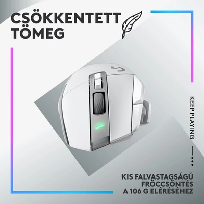 Kép 15/15 - Logitech G502 X Plus Gaming egér játékhoz fehér RGB (910-006171 / 910-006172)