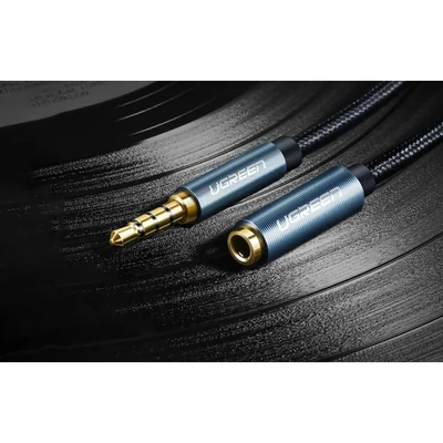 Kép 2/2 - UGREEN AV118 AUX jack audio hosszabbító kábel 0.5 m fekete-kék (40672)