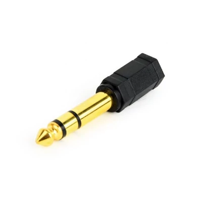 Kép 3/4 - Gembird Jack stereo 6,35mm -> Jack stereo 3,5mm M/F adapter fekete (A-6.35M-3.5F)