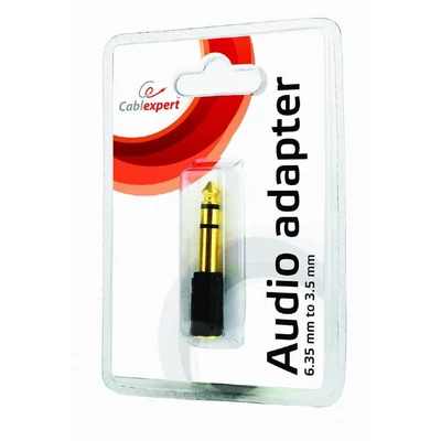 Kép 4/4 - Gembird Jack stereo 6,35mm -> Jack stereo 3,5mm M/F adapter fekete (A-6.35M-3.5F)