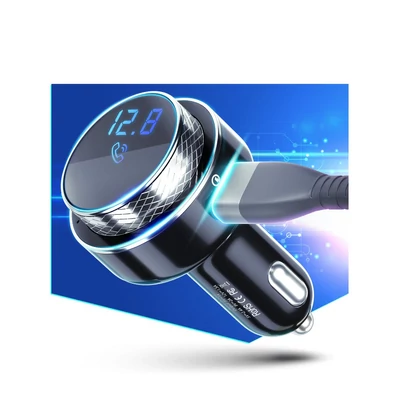 Kép 2/4 - 3mk Hyper Car FM Transmitter Black