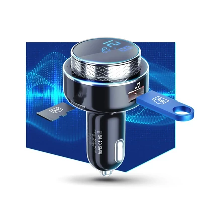 Kép 4/4 - 3mk Hyper Car FM Transmitter Black