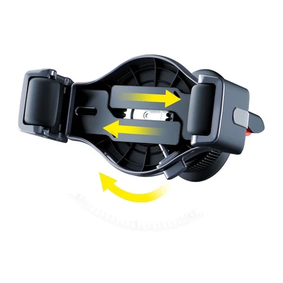 Kép 2/5 - 3mk Memo Hug Car holder Black