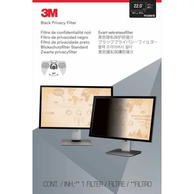 3M PF220W1B Privacy Filter for 22" Monitor 16:10
