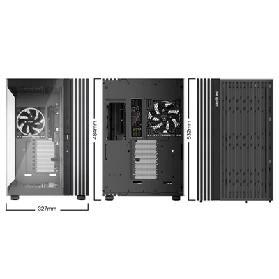 Kép 2/9 - Be quiet! Light Base 900 FX Tempered Glass Black