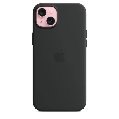 Kép 2/5 - Apple iPhone 15 Plus Silicone Case with MagSafe Black