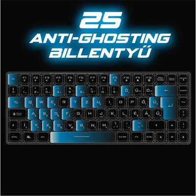 Kép 4/6 - Spirit Of Gamer Elite K70 Wireless Bluetooth Semi-Mechanical Keyboard Black HU