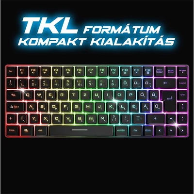 Kép 6/6 - Spirit Of Gamer Elite K70 Wireless Bluetooth Semi-Mechanical Keyboard Black HU