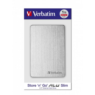Kép 4/4 - Verbatim 1TB 2,5" USB3.2 Store "n" Go Alu Slim Silver