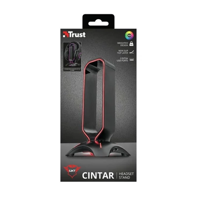 Kép 9/9 - Trust GXT 265 Cintar RGB Headset Stand Black