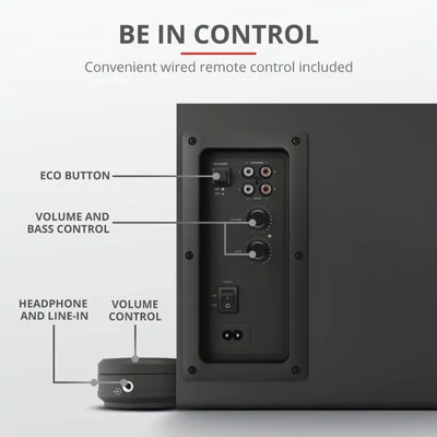 Kép 3/10 - Trust Yuri 2.1 Speaker Set Black