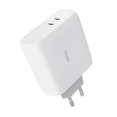 Kép 2/5 - Trust Maxo Dual 65W USB-C Charger White