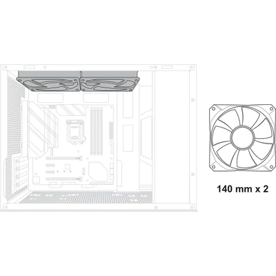 Kép 14/15 - Asus Prime AP201 Tempered Glass White