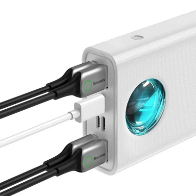 Kép 3/5 - Baseus Amblight 30000mAh PowerBank White