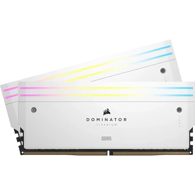 Kép 3/10 - Corsair 32GB DDR5 7000MHz Kit(2x16GB) Dominator Titanium RGB White
