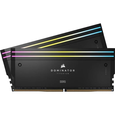 Kép 3/10 - Corsair 64GB DDR5 6000MHz Kit(2x32GB) Dominator Titanium RGB Black