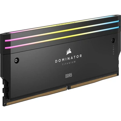Kép 9/10 - Corsair 64GB DDR5 6000MHz Kit(2x32GB) Dominator Titanium RGB Black