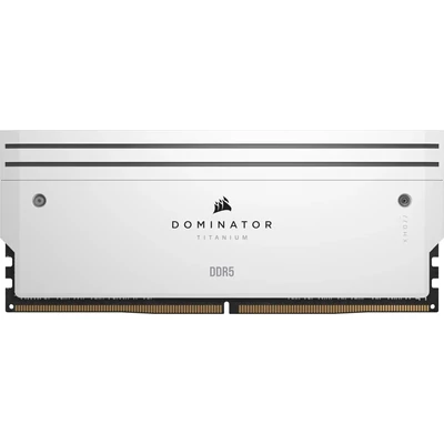 Kép 7/10 - Corsair 64GB DDR5 6000MHz Kit(4x16GB) Dominator Titanium RGB White