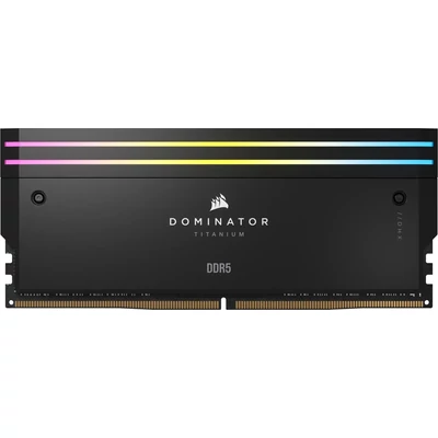 Kép 6/10 - Corsair 64GB DDR5 6400MHz Kit(2x32GB) Dominator Titanium RGB Black