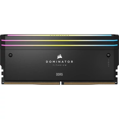 Kép 8/10 - Corsair 64GB DDR5 6400MHz Kit(2x32GB) Dominator Titanium RGB Black