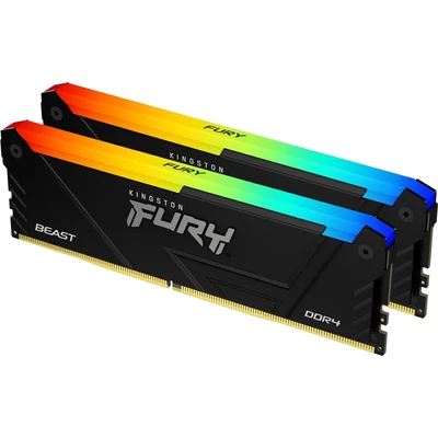 Kép 2/9 - Kingston 64GB DDR4 3200MHz Kit(2x32GB) Fury Beast RGB Black