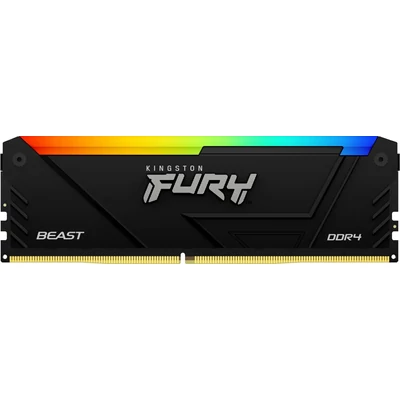 Kép 4/9 - Kingston 64GB DDR4 3200MHz Kit(2x32GB) Fury Beast RGB Black