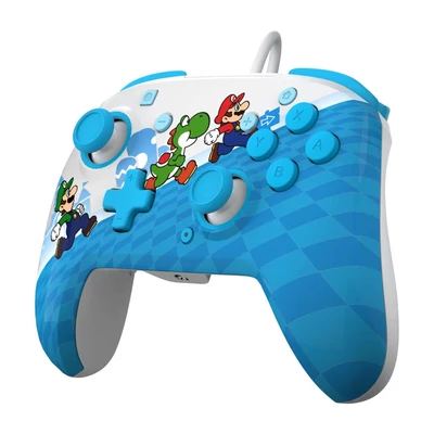 Kép 3/7 - PDP Nintendo Switch Mario Escape Rematch USB Gamepad Blue/White