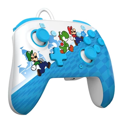Kép 4/7 - PDP Nintendo Switch Mario Escape Rematch USB Gamepad Blue/White