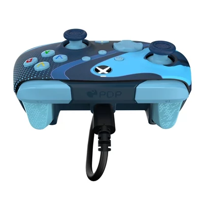 Kép 2/9 - PDP Rematch Glow Adevanced USB Gamepad Blue Tide Glow in the Dark