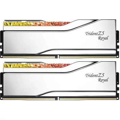 Kép 2/5 - G.SKILL 96GB DDR5 6400MHz Kit(2x48GB) Trident Z5 Royal Silver