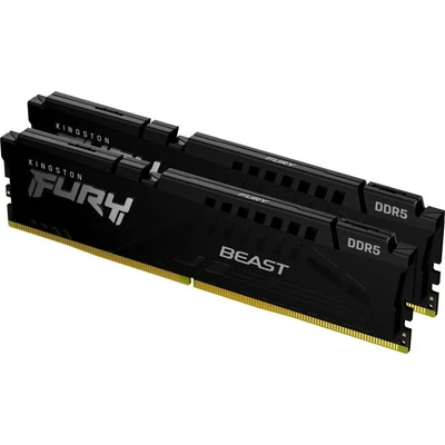 Kép 2/4 - Kingston 32GB DDR5 6000MHz Kit(2x16GB) Fury Beast XMP Black