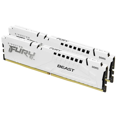 Kép 2/3 - Kingston 32GB DDR5 6400MHz Kit(2x16GB) Fury Beast Expo White