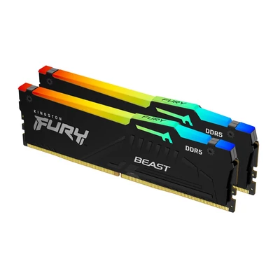 Kingston 16GB DDR5 6000MHz Kit(2x8GB) Fury Beast RGB XMP Black