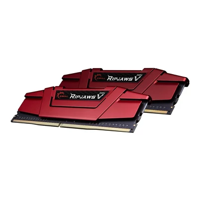 Kép 2/3 - G.SKILL 16GB DDR4 2400Mhz Kit(2x8GB) Ripjaws V Red
