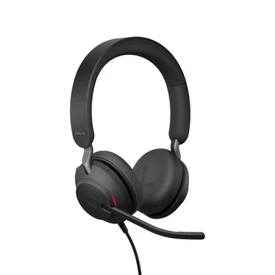 Kép 3/4 - Jabra Evolve2 40 SE USB-C UC Stereo Headset + Ext. Cord Black