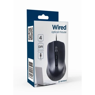 Kép 3/3 - Gembird MUS-4B-01 Optical mouse Black